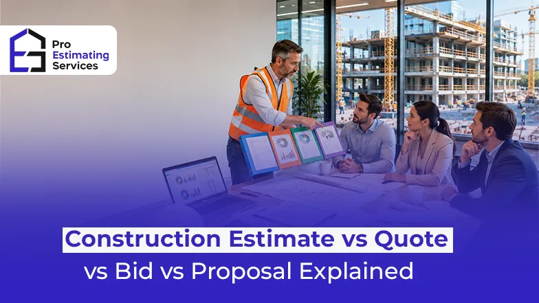 Construction Estimate vs Quote vs Bid vs Proposal Explained